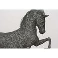 thumbnail image 2 of The Yellowstone Collection 18x13 Black Modern Framed Museum Art Print Titled - Horse wrought iron statue, 2 of 4