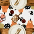 thumbnail image 5 of Halloween Table Runner Jack-O-Lantern Pumpkin Table Runners Fall Holiday Kitchen Dining Table Runner for Home Party Decoration 13x72 Inch, 5 of 6