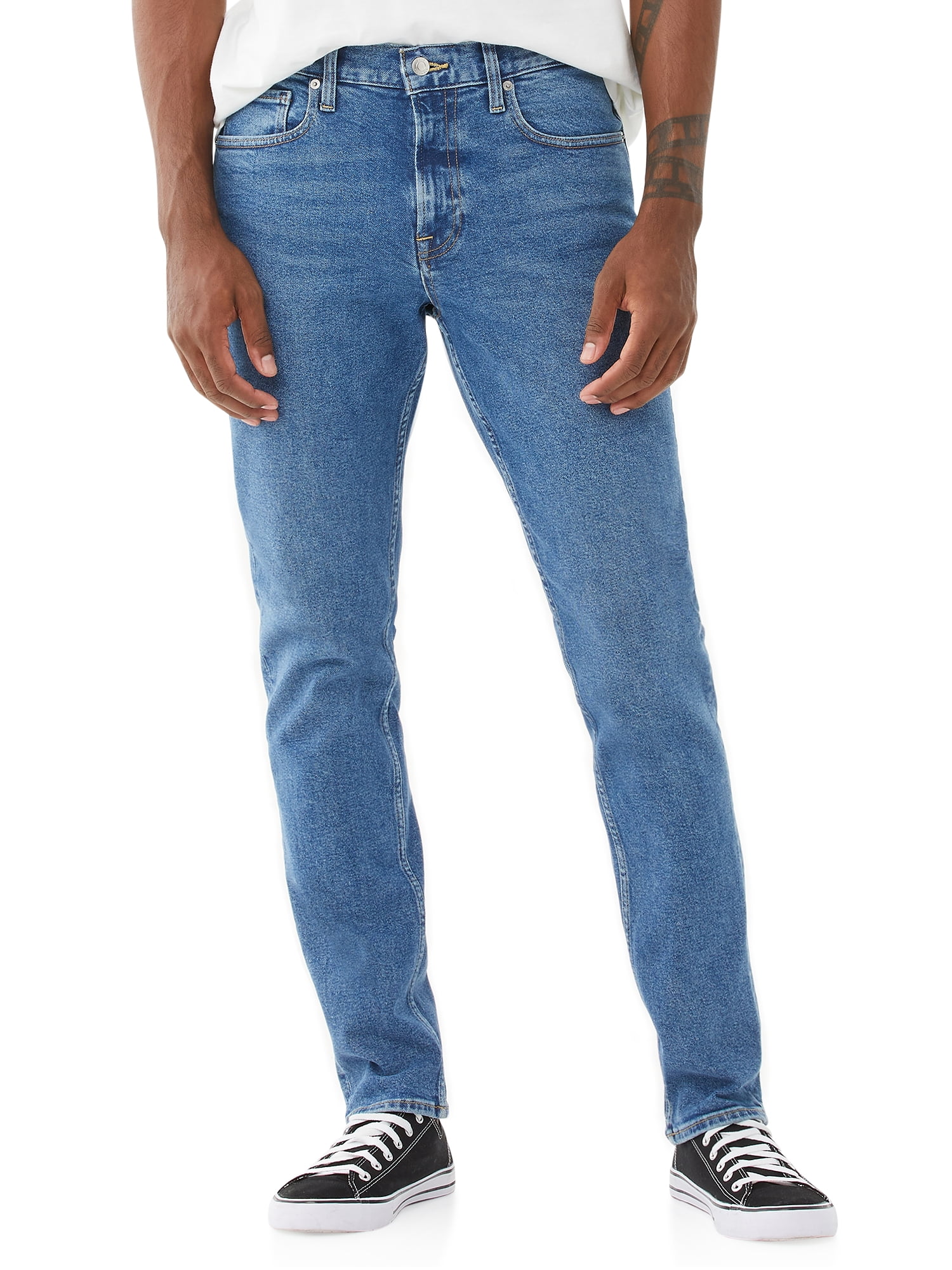 Free Assembly - Free Assembly Men's Athletic Slim Fit Jeans - Walmart ...