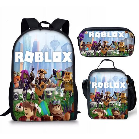 Roblox Roux Back Pack 3d Roblox Backpack Three-piece Set School Bag - Walmart.ca