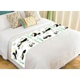 thumbnail image 1 of Camino de cama Panda ABPHQTO Ropa de cama Bufanda Decoración de cama 50x241 cm, 1 of 1