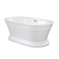 thumbnail image 5 of Altair Design Solace 59" x 30" Freestanding Soaking Acrylic Bathtub in White, 5 of 15