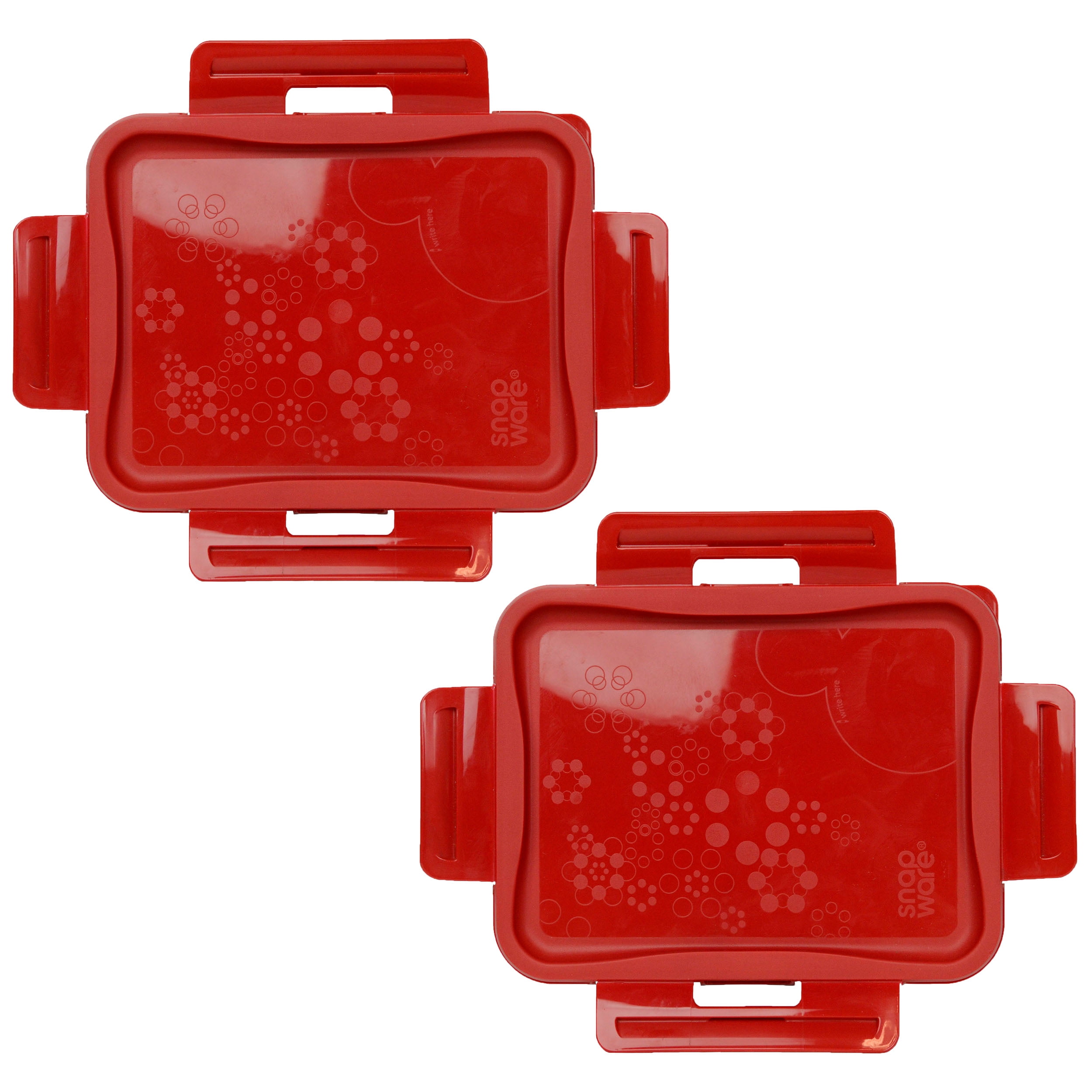 2-Pack Snapware 7211R 6 Cup Total Solutions Poppy Red Replacement Lid Cover 