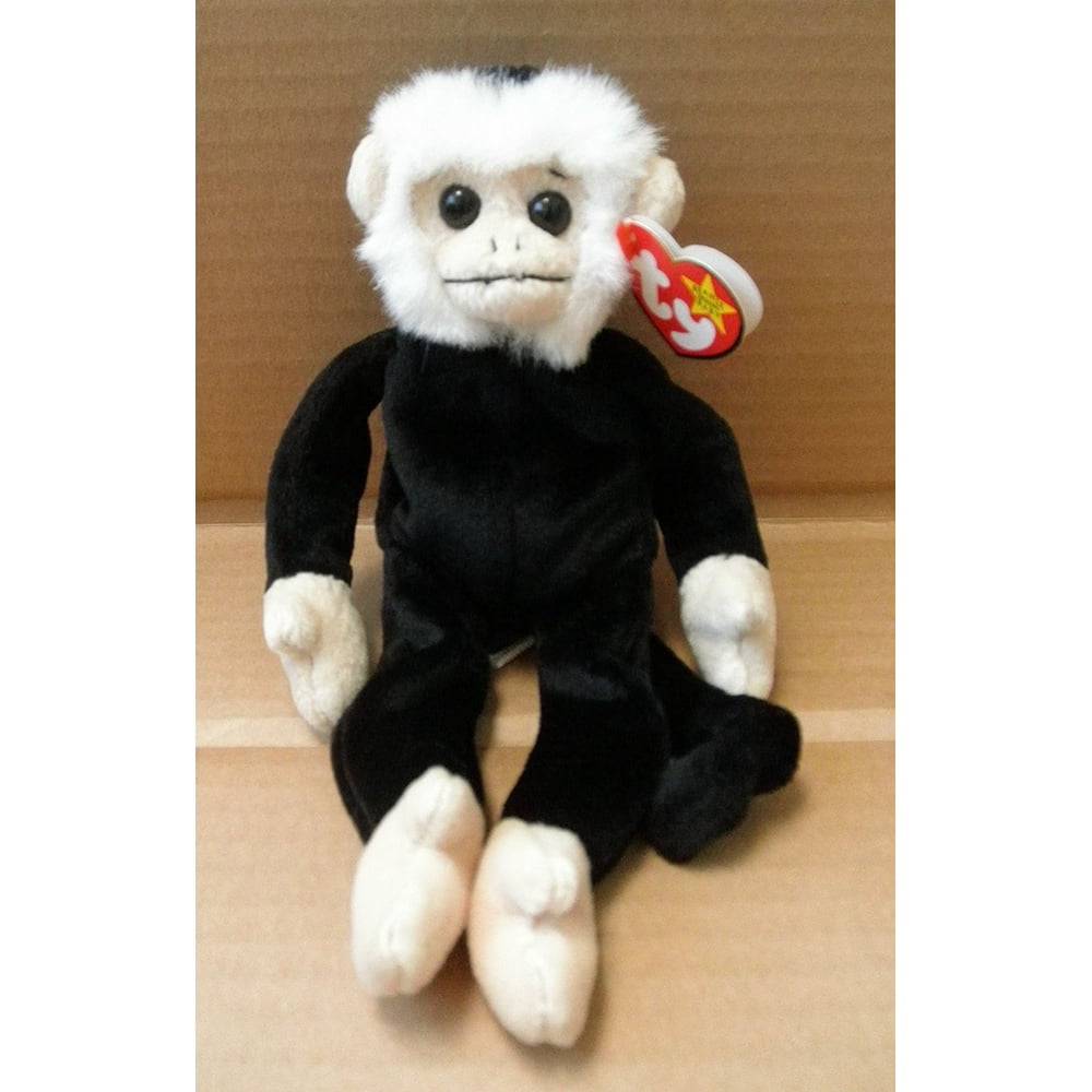 TY Beanie Babies Mooch the Spider Monkey Stuffed Animal Plush Toy 9