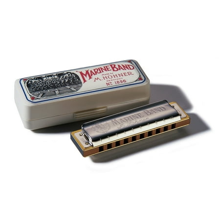 Hohner Marine Band Harmonica Key of C Silver