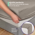 thumbnail image 4 of Sabanas Lisas Ubbe, Tamaño Matrimonial, Color Topo, 4 Piezas, 4 of 7