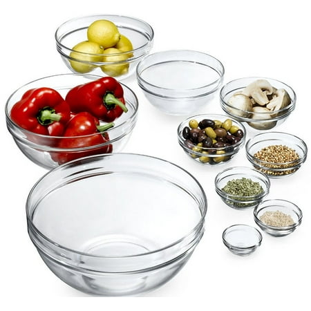 Luminarc 10pc Glass Bowls