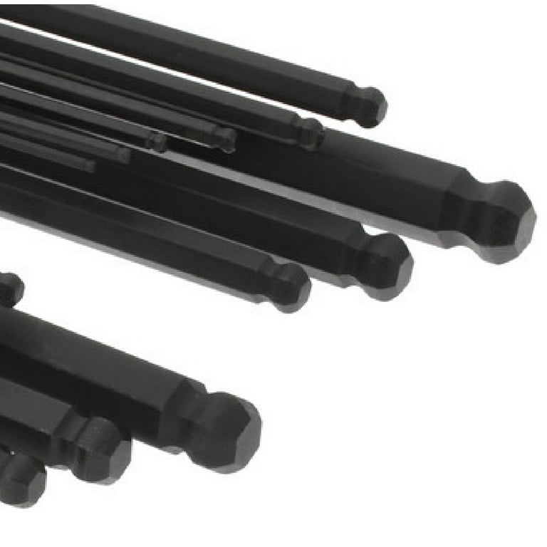 Paramount 22 Piece Long Arm inch Metric Hex Key Set Ball End 0.05