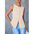 thumbnail image 6 of PRETTYGARDEN Women's Suit Vest Tops Summer Dressy Casual Business Button Sleeveless Trendy Fashion Blazer Waistcoat, 6 of 6