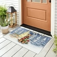 thumbnail image 3 of Merry Christmas Airedale Terrier Snowy Winter with Gifts Tree Decorations Doormat Dale Waterside Dog Lover Indoor Outdoor Welcome Mat - 12020, 3 of 5