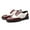 White Red, variant on Woobling Mens Brogues Lace Up Dress Shoes Wingtips Oxfords Comfort Leather Shoe Wedding Casual Business White Blue 9.5