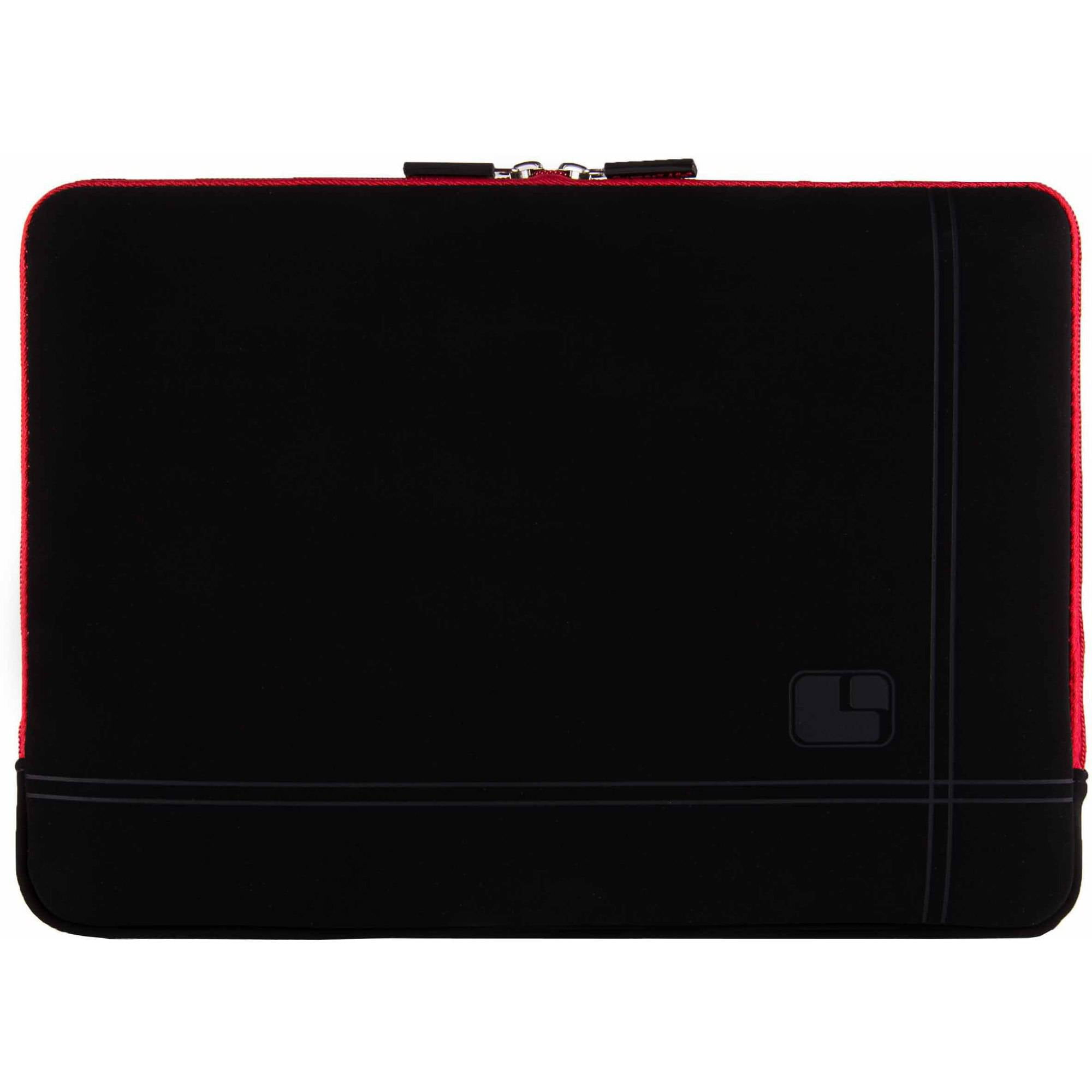 SUMACLIFE Microsuede Compact Padded Carrying Sleeve with Rear Pocket for 12", 13", 13.3" inch Notebook / Ultrabook / Laptop Devices