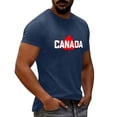 thumbnail image 6 of Mens Big & Tall Short Sleeve T-Shirts Graphic Crewneck Casual Printed Tee Summer Beach Hawaiian Vintage Shirts Size M-4XL Navy, 6 of 7