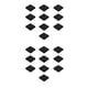 thumbnail image 4 of Sonducket Caja de almacenamiento de joyas portátil para el hogar, 10 piezas, organizador de joyas para adultos, pulseras, caja colgante, negro, Cubierta negra 7x7x2cm 2piezas, 4 of 6