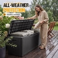 thumbnail image 4 of Homall 100 Gallon Outdoor Patio Box Deck Plastic Resin Storage Box Backyard, Black, 4 of 8
