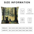 thumbnail image 5 of FANNA Cute Cat Short Plush Pillowcase Cover for Living Room Bedroom Outdoor Garden Decor Zipper Closure All Year Round Pillow Case 1PC 24x24in, 5 of 5