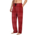 thumbnail image 3 of Txeol Mens Pajama Pants Christmas Plaid Loungewear Cotton Comfy Pj Bottoms with Pockets Red XXXL, 3 of 7