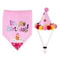 thumbnail image 4 of unbranded 1Jgo Sombrero Y Collar Rosa Para Mascotas De Fiesta Cómodo Y Para Uso, 4 of 8