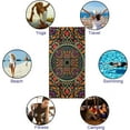 thumbnail image 4 of YISUEMI Colorful Mandala Flowers Vines Beach Towel Oversized 36"x72" Quick Dry Sand Free Beach Towels Soft Lightweight Microfiber Towels for Swim Pool Camping Travel, 4 of 5