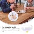 thumbnail image 3 of Transparent Plastic Spinning Wheel for Hamster Cage Small Animals Gym Ball Decor 6.3 Inches, 3 of 8