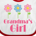 thumbnail image 4 of Inktastic Grandma's Girl Grandaughter Girls Baby Bib, 4 of 4