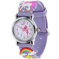 thumbnail image 1 of Reloj de pulsera de silicona para niños, reloj de unicornio, reloj decorativo para niñas y niños, regalo de cumpleaños para niños., 1 of 8