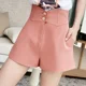 thumbnail image 4 of Pantalones cortos de pierna ancha blancos para mujer, estilo informal de cintura alta, estilo nuevo de verano, versión coreana, ropa de abrigo holgada para estudiantes, temporada de otoño, 4 of 4