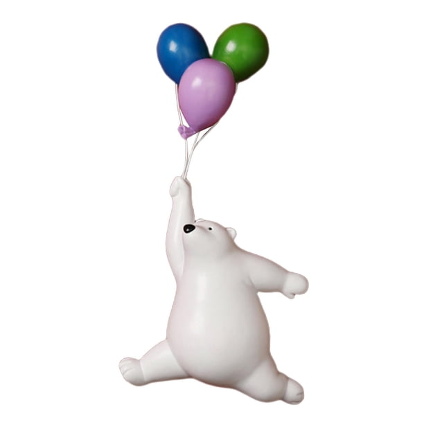 Inicio Adorno Oso volador Decoración para 03 Gloria Figura oso polar de resina