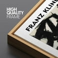 thumbnail image 5 of PixonSign Framed Canvas Print Wall Art Franz Kline Paint Stroke Landscape Abstract Shapes Illustrations Fine Art Decorative Minimalist Relax/Calm for Living Room, Bedroom, Office - 24"x36" Natural, 5 of 5