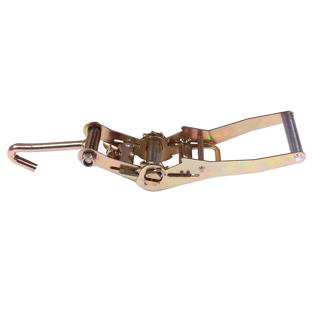 SCITOO - 4set(12x) Lasso Wheel Lift Straps 2" Ratchets J Finger Hooks Tow Truck Tie Down
