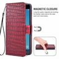 thumbnail image 4 of Case for Galaxy J7 2017, Pu Leather Cover, Mobile Phone Cover for Samsung Galaxy J7 2017, Wallet, Scratch-Resistant Magnetic Mobile Phone Pocket with Card Compartment, Red, 4 of 7