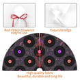 thumbnail image 4 of Yiaed Vinyl Records Musical Notes Print Christmas Tree Skirt , Tree SkirtsTree Mat for Christmas Winter Holiday Indoor Decorations-30", 4 of 7