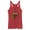 Red Heather, variant on Women's Fortnite Durr Burger Racerback Tank Top Red Heather Medium