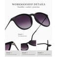 thumbnail image 4 of KALIYADI Sunglasses Womens Polarized Womens-Sunglasses: Trendy Sun Glasses with UV400 Retro Style for Party Beach Shopping（2 Pack), 4 of 10