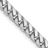 14K White Gold 4.3 mm Solid Miami 18 in. Cuban Chain