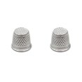 thumbnail image 2 of bedienty Knitting Rings Finger for Protection Thimble Adjustable Sewing Loop Specially-designed Crochet Tools for Home Yarn Crafts Silver Alloy Ring 2Set, 2 of 6