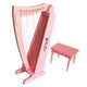 Schoenhut Harpe à Cordes 15 avec Banc, Rose – image 1 sur 5