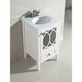 thumbnail image 4 of Paige 20 Inch Contemporary Bath Vanity In Soft White With White Engineered Quartz Marble Top, 4 of 7
