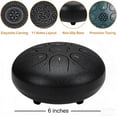 thumbnail image 2 of Steel Tongue Drum 6 Inch 11 Notes, Waterproof Hand Pan Rain Drum with 2 Mallets, Soft Bag & Music Book for Meditation, Yoga, Musical Education, 2 of 7