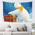 thumbnail image 6 of ZFLMY Polar Bear Suitcase Snow Wall Hanging 100% Polyester for Bedroom Living Room Dorm Decorations 60x40in, 6 of 7