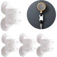 thumbnail image 1 of (4 piezas) Soporte de cabezal de ducha con ventosas de instalación ajustable y gratuita para soporte de montaje manual Soporte de cabezal de ducha de pared reubicable, 1 of 5