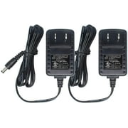 2pack DC 12V 2A Power Supply Adapter 5.5mm x 2.1mm, UL Listed FCC