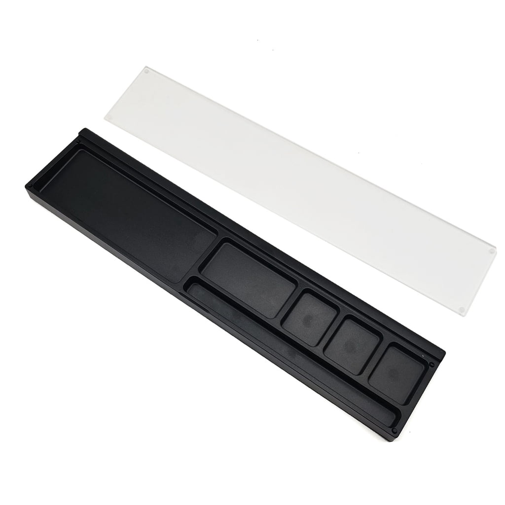 Keyboard Wrist Rest Pad Ergonomic Acrylic Support Desktop Storage Box for Office