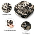 thumbnail image 3 of 1Pc Cute Period Bag Menstrual Cup Pouch, Large Storage Bag Sanitary Purse for Sanitary Napkin Pads, Skull Moon Mushroom Butterfly Plant Gothic Pattern Pads Organizer for Girls Women, 3 of 6