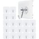 thumbnail image 1 of 20 ganchos transparentes autoadhesivos resistentes al agua para carga de gancho adhesivo fuerte de plástico (t-0-g) LingWen 8390606659682, 1 of 1