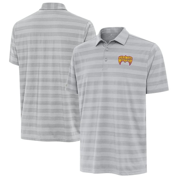 Men's Antigua Gray The Ultimate Warrior Tunnel Polo