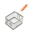 thumbnail image 2 of Siruishop Panier à Frire Commercial Passoire à Frire Amovible Passoire Alimentaire en Acier Inoxydable Panier de Service pour Café Maison Rondelles d'Oignon S, 2 of 8