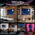 thumbnail image 7 of Classroom 8 Pack Art Acoustic Panels Sound Absorbing Full Moon Night Sky Stars Soft Clouds Blue Dreamy Decorative Soundproof Wall Panels Self Adhesive for Nursery Kids Game Room 48"x32", 7 of 7