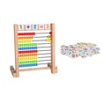 thumbnail image 3 of Colorful Wooden Abacus Ten Frame Set Montessori for Kids Toddlers Elementary, 3 of 8
