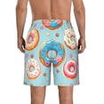 thumbnail image 3 of Bixox Men's Colorful Donut printing Casual Classic Fit Short Summer Beach Shorts, 3 of 6